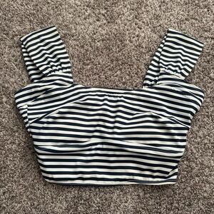 Albion Fit Striped Swim Top